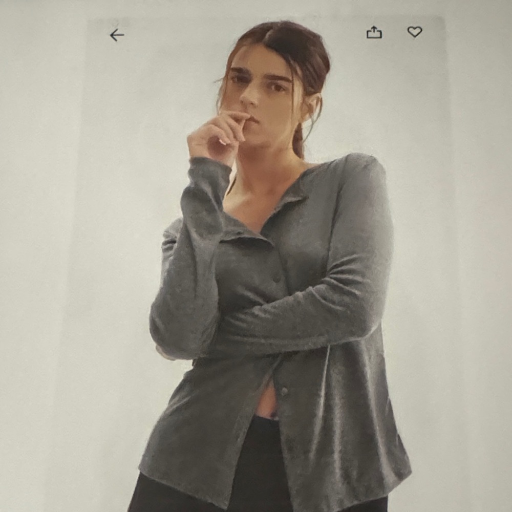 H&M Cardigan, Button- Front top, Size XL